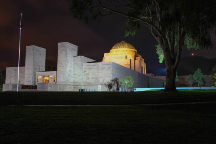 Australian War Memorial by night