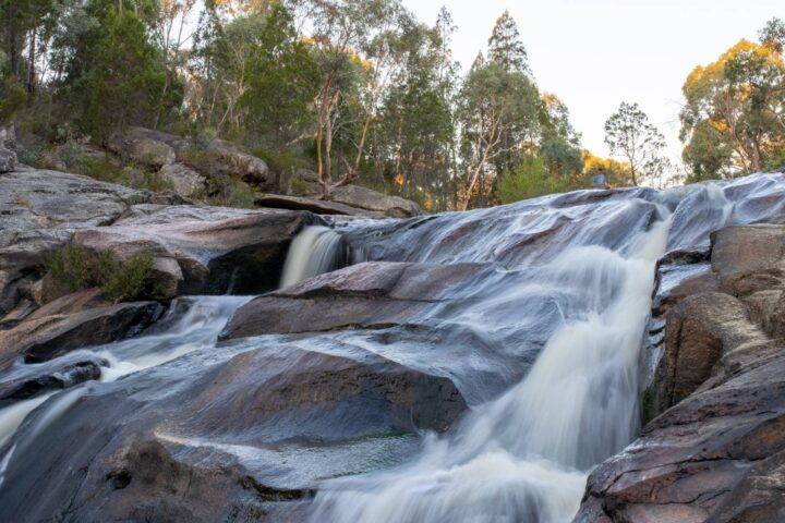 Cascade at dusk
