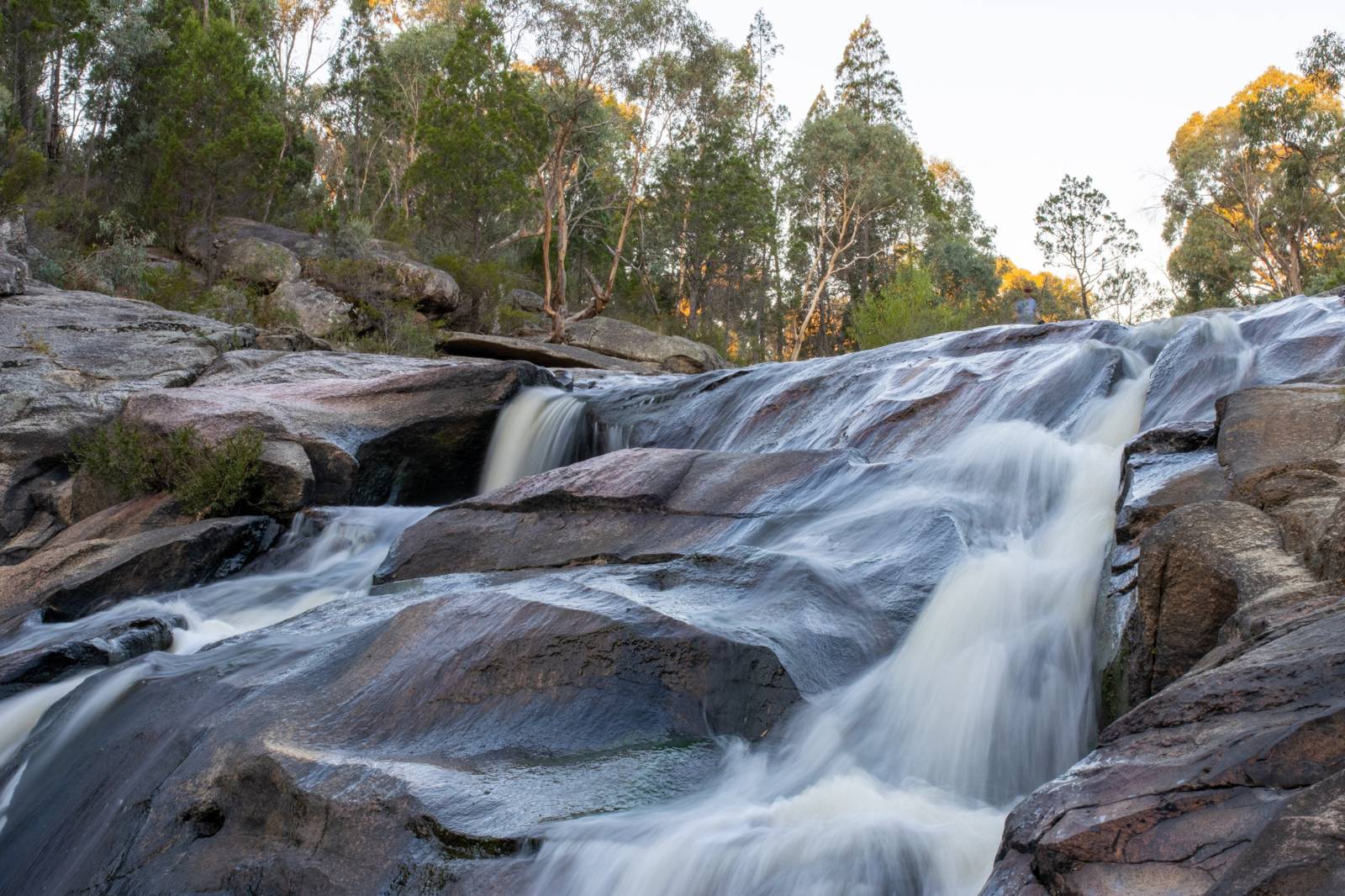 Cascade at dusk